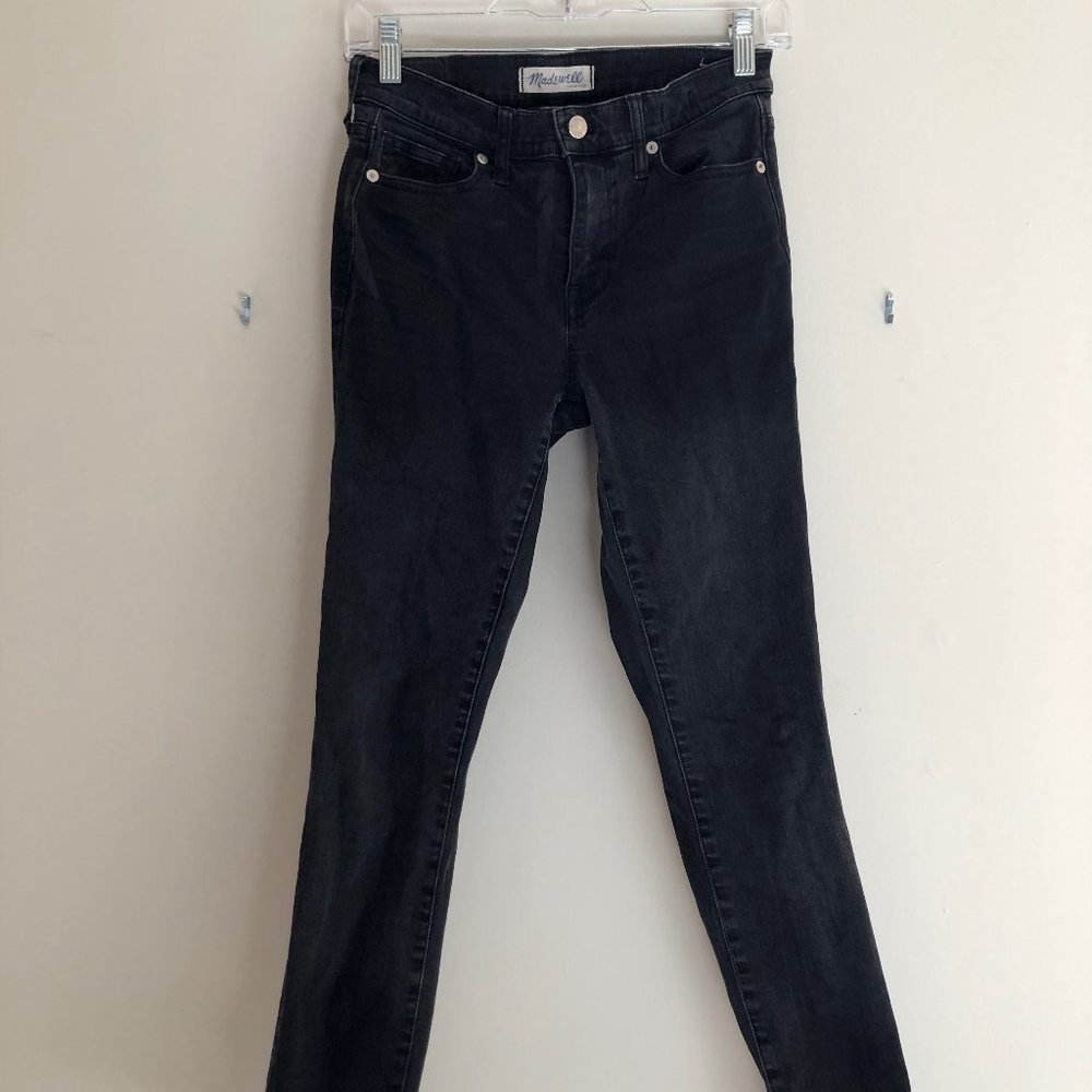 Madewell Mid-Rise Grey Skinny Jeans